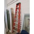 Sturdy Ladder 8 ft. Fiberglass Step Ladder, 300 lb Capacity